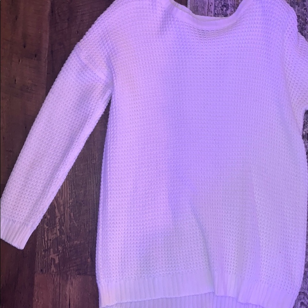 White forever 21 sweater!
